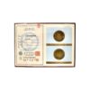 Authenticity certificate for a Japan 50 Sen coin, Year 22 1947 Osaka Mint, Hirohito Showa