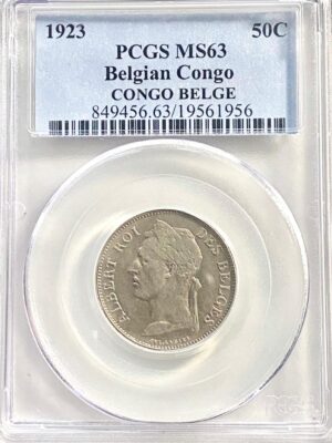 1923 Belgian Congo French Franc