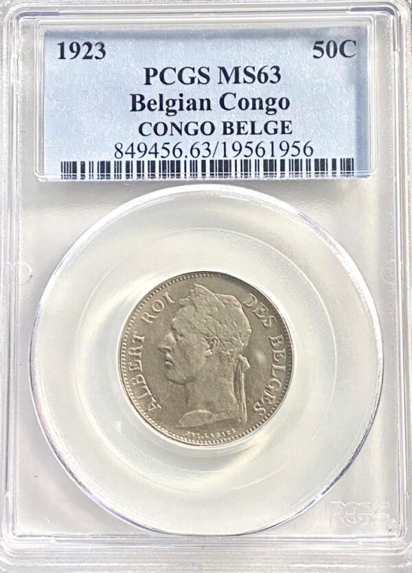 1923 Belgian Congo French Franc