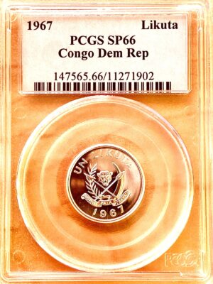 1967 Congo Democratic Republic Likuta PCGS SP66