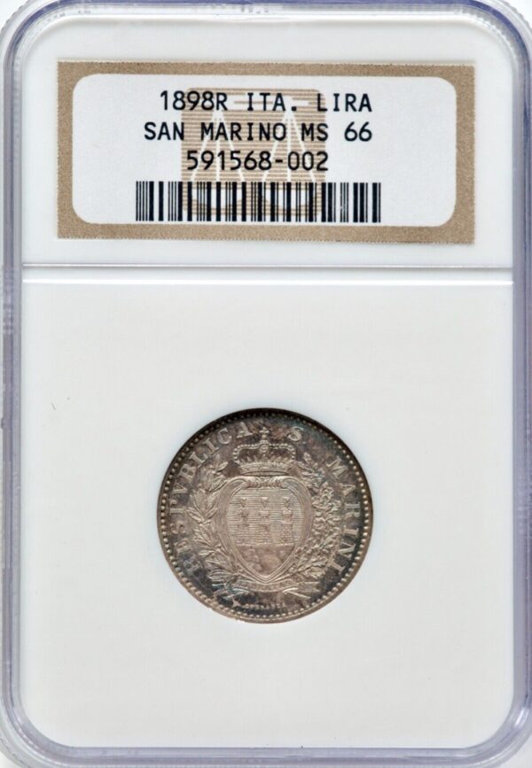 San Marino 1898-R 1 Lira Top Pop