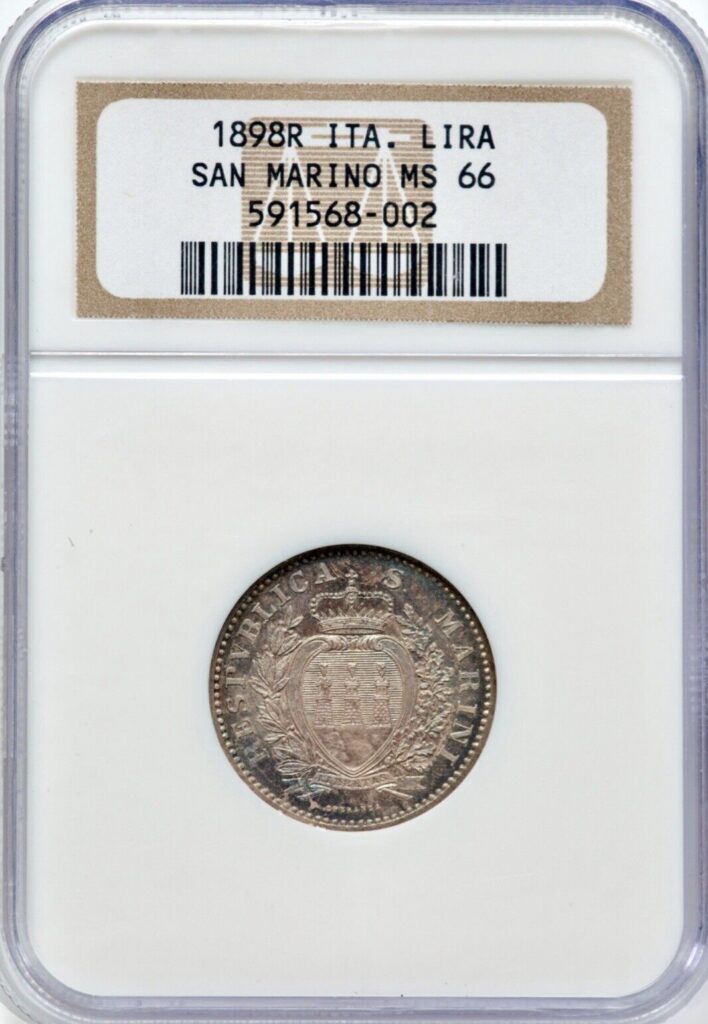 San Marino 1898-R 1 Lira Top Pop