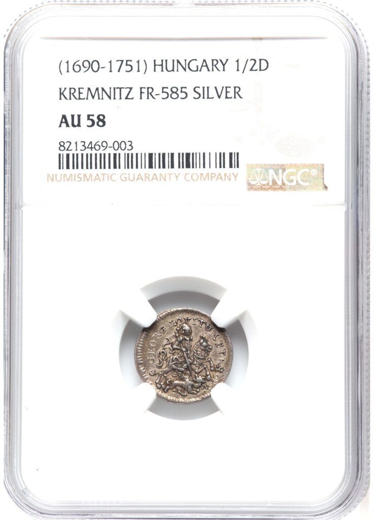 Hungary: Jeremias Roth Senior Silver 1/2 Ducat (1690-1751)