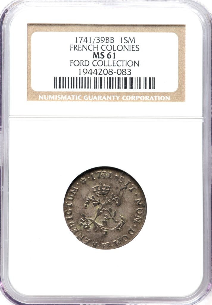 French Colonies Sou Marqué 1741/39 BB