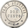 Paraguay 1868 German Silver Proof Pattern 2 Centimos