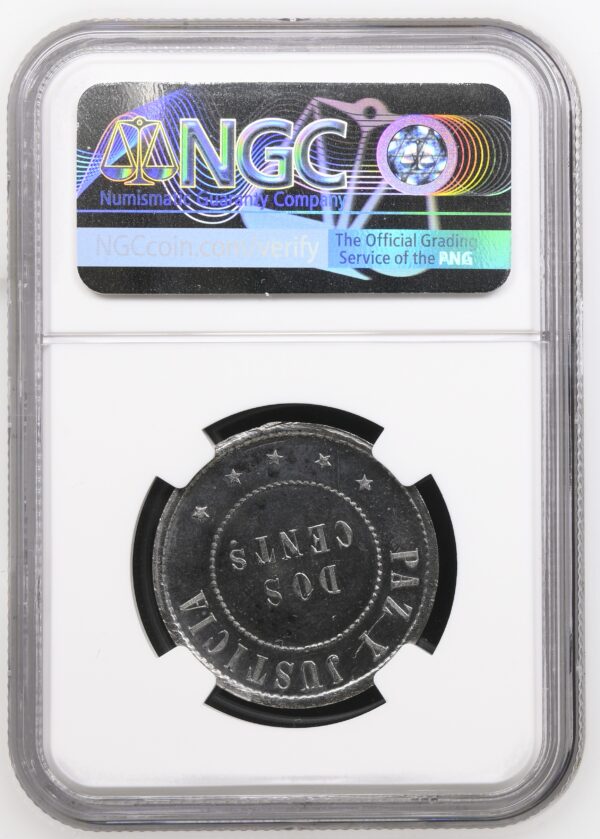 Paraguay 1868 German Silver Proof Pattern 2 Centimos
