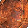 SBA-Cent Double Denom-3 Susan B. Anthony Dollar -- Double Denomination On a Struck Cent