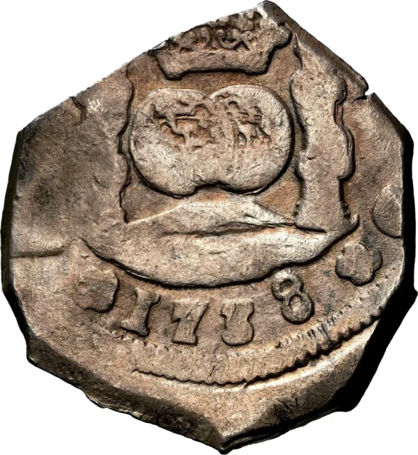 Guatemala 1738 G J 8 Reales Cob