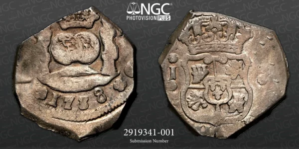 Guatemala 1738 G J 8 Reales Cob