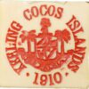 Keeling Cocos Island 1913 Square 25 Cents Plastic Ivorine Token